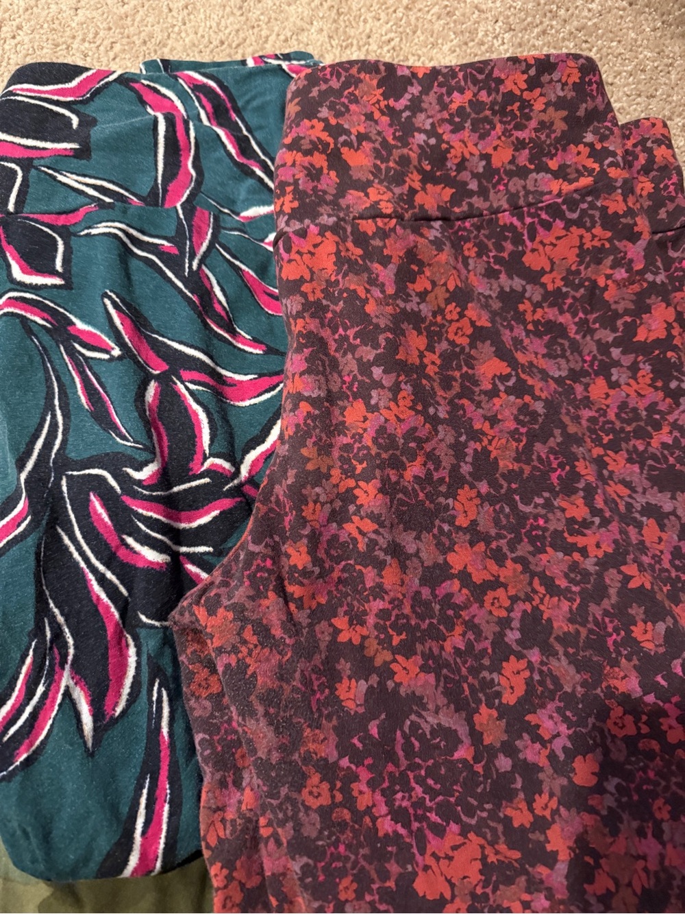 Assorted Printed plus leggins Bundle - Floral, Camo & Abstract Prints - Picture 3 of 5